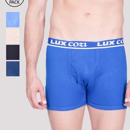Lux Cozi Men Pack Of 5 Assorted Pure Cotton Trunks COZI_LONGS_ICDF-36