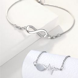 Yellow Chimes Set Of 2 Stones Studded Wraparound Bracelet-8