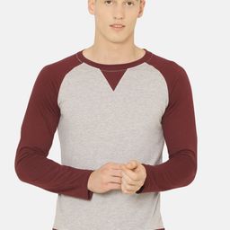 ARISE Men Grey Solid Round Neck Pure Cotton T-shirt-image-86