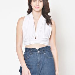 BAESD V-Neck Sleeveless Cotton Bralette Crop Top-image-6