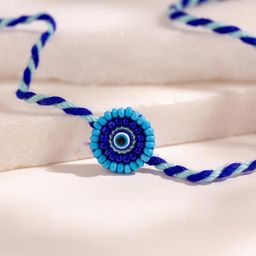 Voylla Divine Watcher Evil Eye Beaded Thread Rakhi-image-91