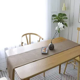 CASA-NEST Taupe Jute Heat Resistant Table Runner-17