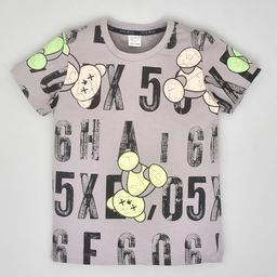 YOUMAA Boys Printed Pure Cotton Applique T-shirt-image-51