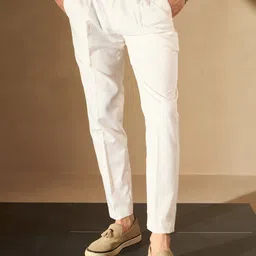 DENNISON Men Smart Tapered Fit Easy Wash Trouser-image-25