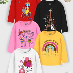 YK X Trampoline Girls 5 Printed Applique T-shirt-image-99
