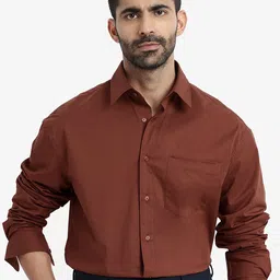 RARE RABBIT Men Solid Spread Collar Casual Shirt-image-54