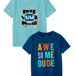 CODEZ Boys Typography 2 Printed Applique T-shirt-picture-9