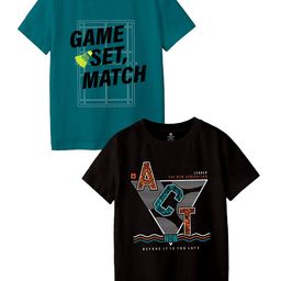 CODEZ Boys Typography 2 Printed Applique T-shirt-picture-4