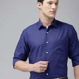 Arrow Manhattan Slim Fit Self Striped Pure Cotton Formal Shirt-image-16