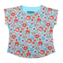Scooby-Doo Girls Blue Printed Top-image-25