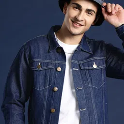 Mast & Harbour Pure Cotton Regular Fit Denim Jacket-picture-57