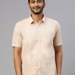 Ramraj Classic Spread Collar Cotton Casual Shirt-picture-1