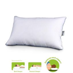 Recron Certified White Single Fibre Sleep Pillow-9