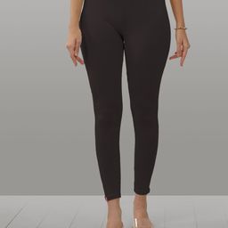 LYRA Women Dark Grey Solid Ankle Length Leggings-image-45