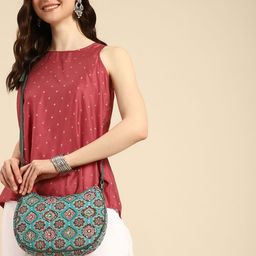 Anouk Ethnic Motifs Printed Structured Sling Bag image 3