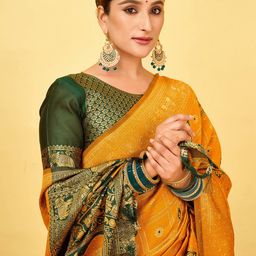 Satrani Ethnic Motifs Zari Pure Silk Arani Saree-picture-12