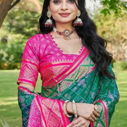 Satrani Woven Design Zari Patola Saree-picture-17