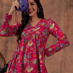 Zenava by Myntra Women Floral Print A-Line Dress-image-29