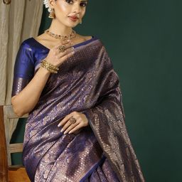 KALINI Woven Design Zari Designer Banarasi Saree-picture-13