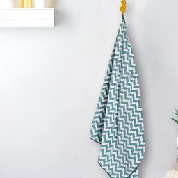MARKET99 Blue 1 Striped 300 GSM Bath Towel-image-9