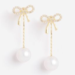 DressBerry Gold-Plated Pearls Contemporary Drop Earrings-40