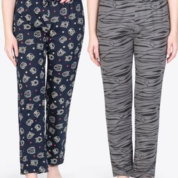 ariel Pack Of 2 Printed Pure Cotton Lounge Pants-image-78