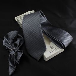 kavove KOVOVE Men Grey Striped Accessory Gift Set-picture-45