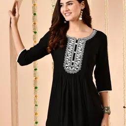 Anouk Rustic Women Floral Embroidered Peplum Top-picture-3