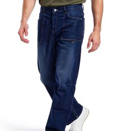 glitchez Men Mid-Rise Light Fade Baggy Fit Jeans-image-40