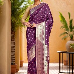 Mitera Ethnic Motifs Woven Design Banarasi Saree-picture-31