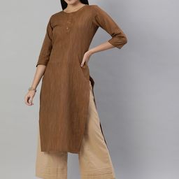 KALINI Women Brown Kurta-image-38