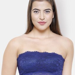 FashionRack Blue Lace Non-Wired Lightly Padded Bandeau Bra 8043-picture-33