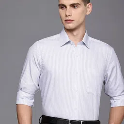 Raymond Pure Cotton Striped Formal Shirt-image-64