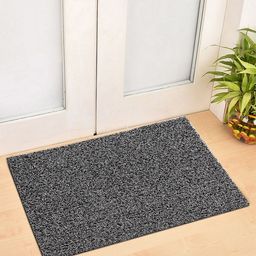 HOSTA HOMES Black & White Anti-Skid Coir Doormat-10