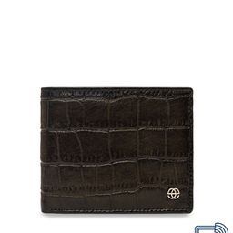 Eske Men Brown Textured Leather Two Fold Wallet-32