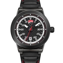 DUCATI CORSE Men Black Dial & Black Leather Analogue Watch DTWGB2019401-image-4