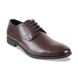 WALKWAY by Metro Men Brown Solid Formal Derbys-30