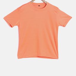 TINY HUG Boys Orange Solid Round Neck T-shirt-image-38