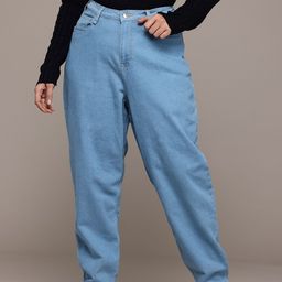 The Roadster Lifestyle Co. Women Plus Size High-Rise Slouchy Fit Jeans-image-39