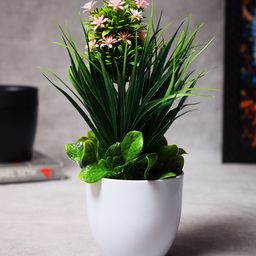 Archies Green & Pink Artificial Bonsai Plant-image-23