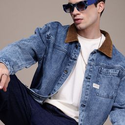 WROGN Spread Collar Pure Cotton Tailored Jacket-picture-13