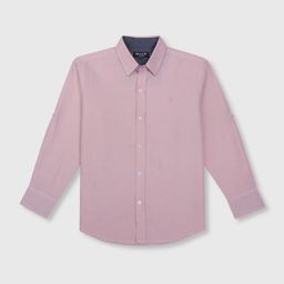 Gini and Jony Boys Pink Solid Casual Shirt-image-64