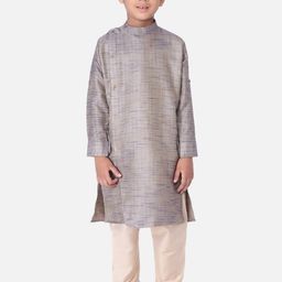 TABARD Boys Blue & Beige Kurta-55