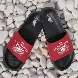 U.S. Polo Assn. Men Brand Logo Print Toplin 4.0 Sliders-7