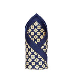 Alvaro Castagnino Blue & Yellow Printed Pocket Square-picture-43