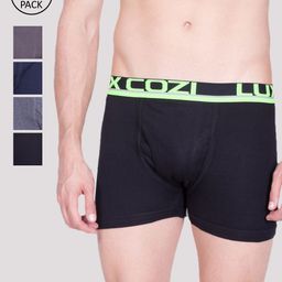 Lux Cozi Men Pack Of 5 Assorted Pure Cotton Trunks COZI_GLO_COL_-picture-55