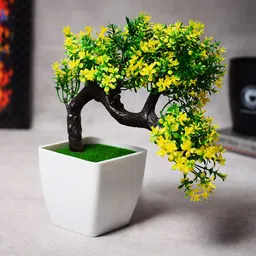 Archies Green & Yellow Artificial Bonsai Plant-image-68