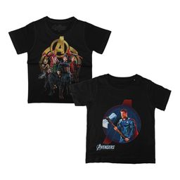 Marvel by Wear Your Mind Boys Black Printed Round Neck T-shirt-picture-3