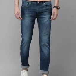 BEAT LONDON by PEPE JEANS Men Blue Tapered Fit Light Fade Stretchable Jeans-image-72