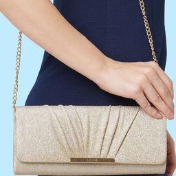 Lavie Ava Gold-Toned Solid Foldover Clutch-47
